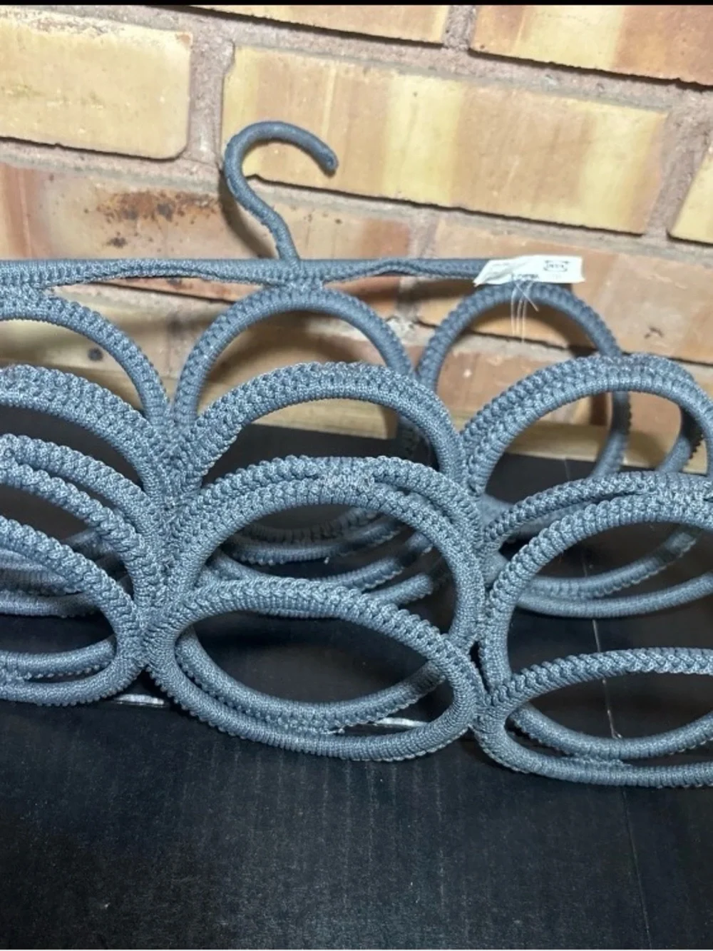 IKEA Komplement Multi Use Hanger Scarves Belts Ties 18 Rings Grey